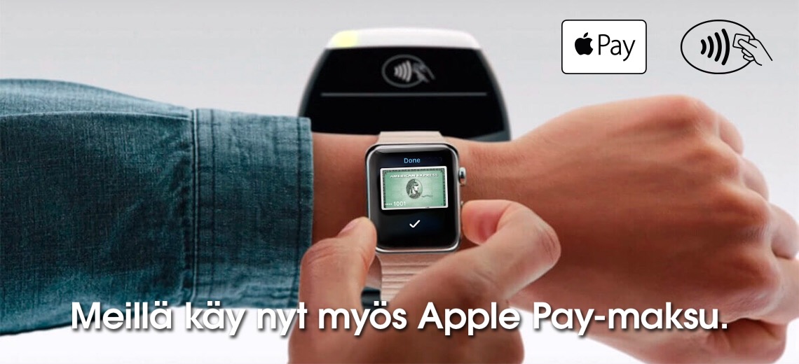 Meillä käy nyt myös Apple Pay -maksu